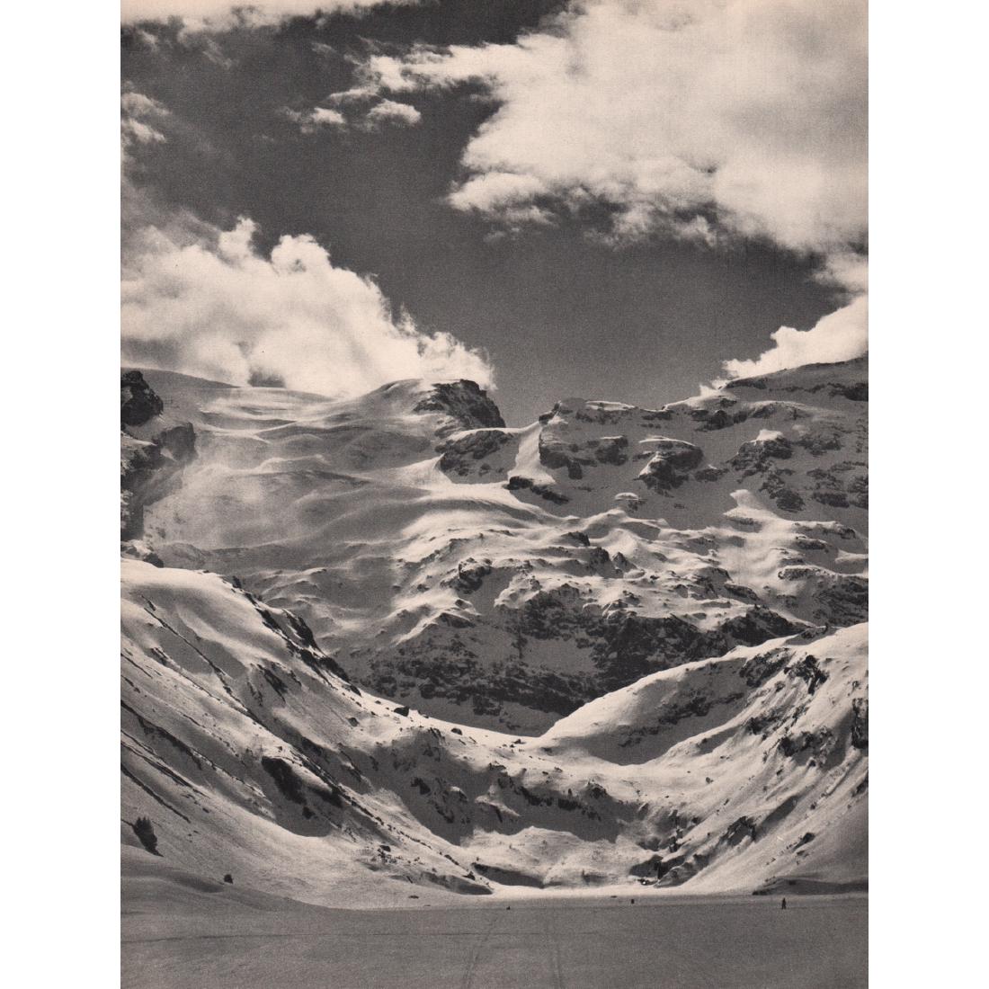HERBERT MATTER - Dans l'Engelberg: Artist: HERBERT MATTER Print Title: Dans l'Engelberg Medium: Sheet-fed Gravure Printing Date: 1930's Printed in France Image size approx. 8.5 x 11.5 inches Herbert Matter (1907-1984) was a Swiss-born