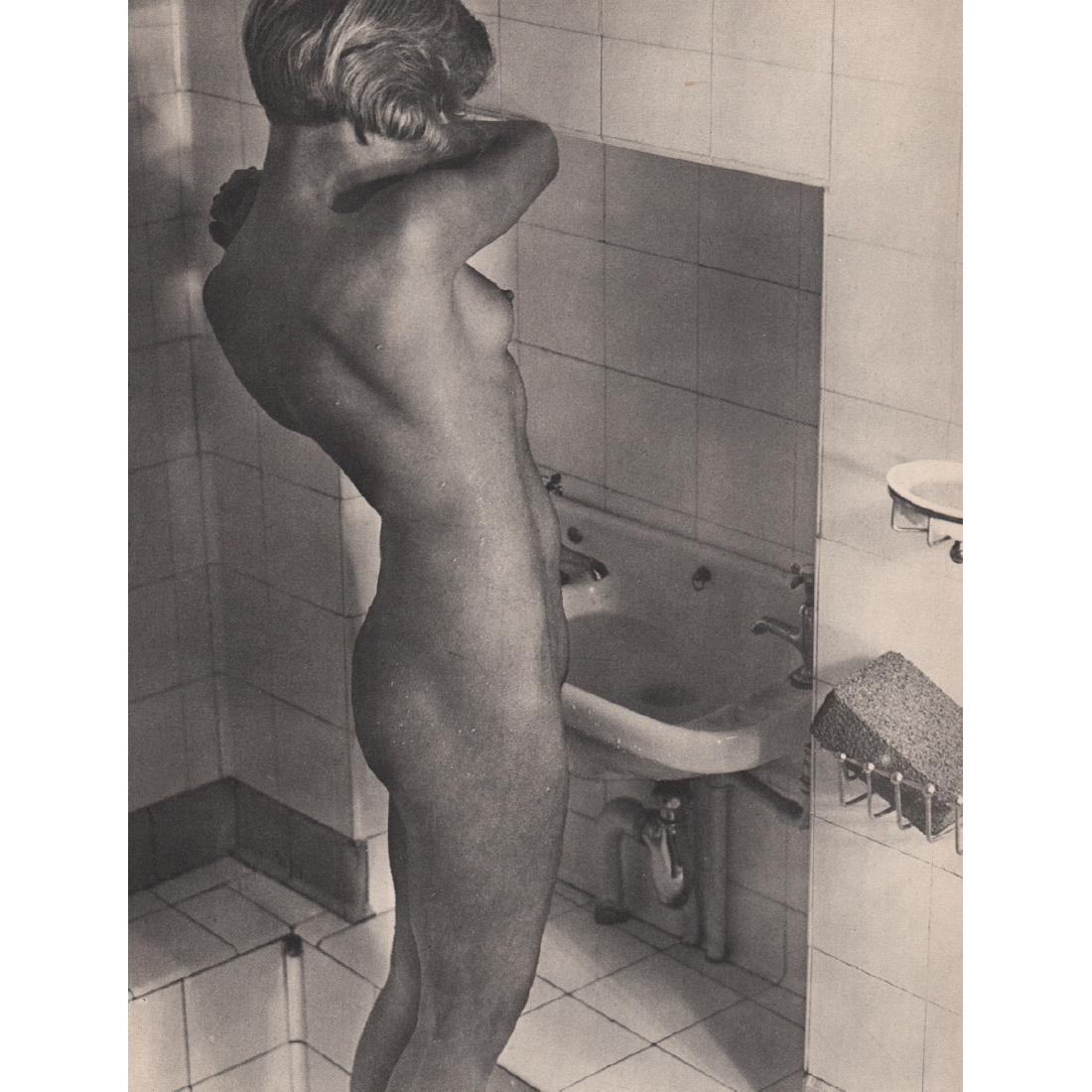 MAURICE PILLARD VERNEUIL - In the Bath: Artist: MAURICE PILLARD VERNEUIL Print Title: In the Bath Medium: Sheet-fed Gravure Printing Date: 1930's Printed in France Image size approx. 7.75 x 10 inches Maurice Pillard Verneuil (1869-1942) was