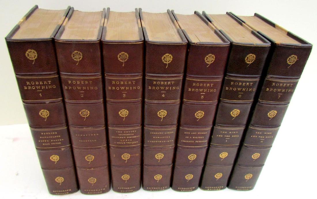 DECORATIVE BINDINGS 7 VOLUMES 1899 ANTIQUE ROBERT (1 of 8)