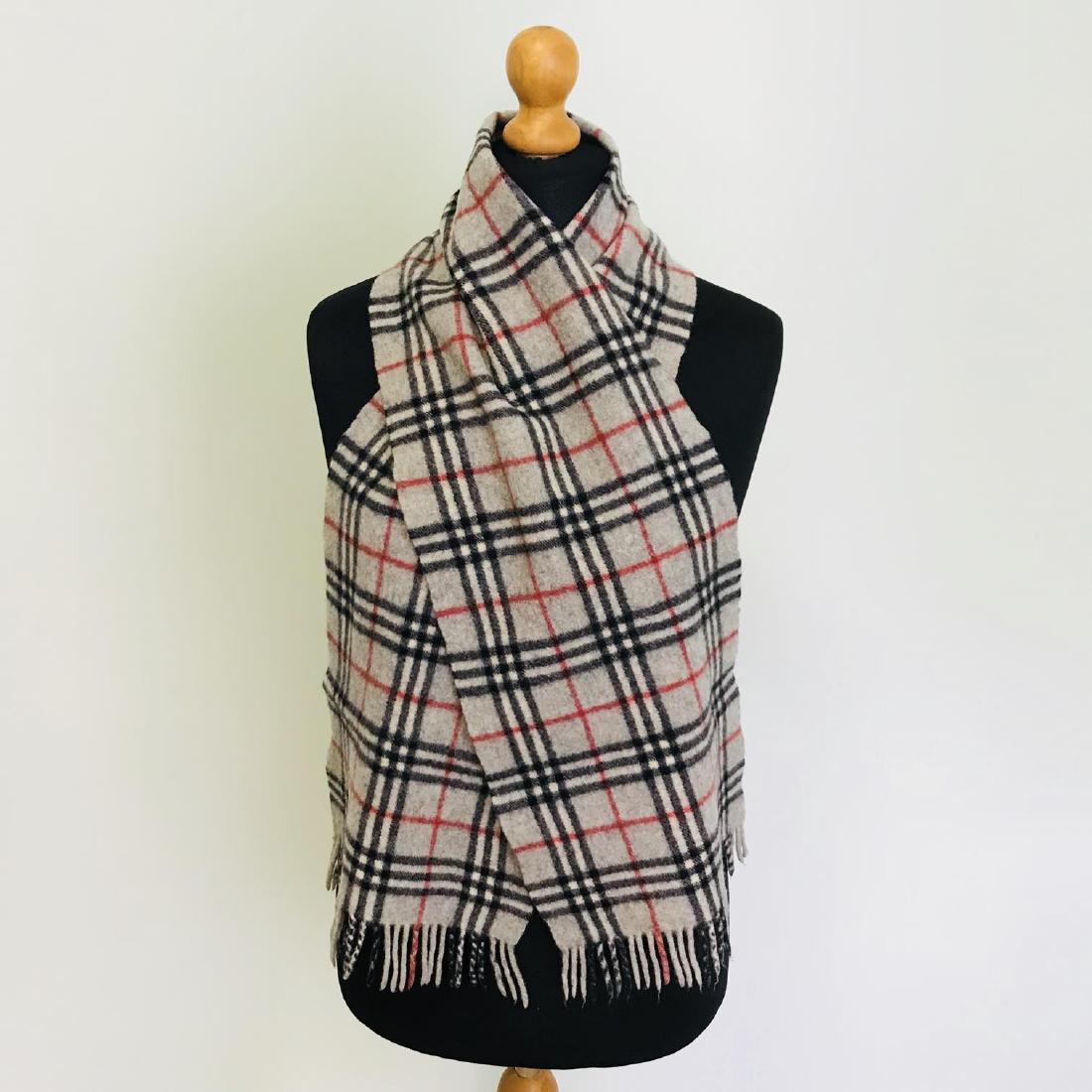 Vintage Burberry Lambswool Scarf (1 of 6)