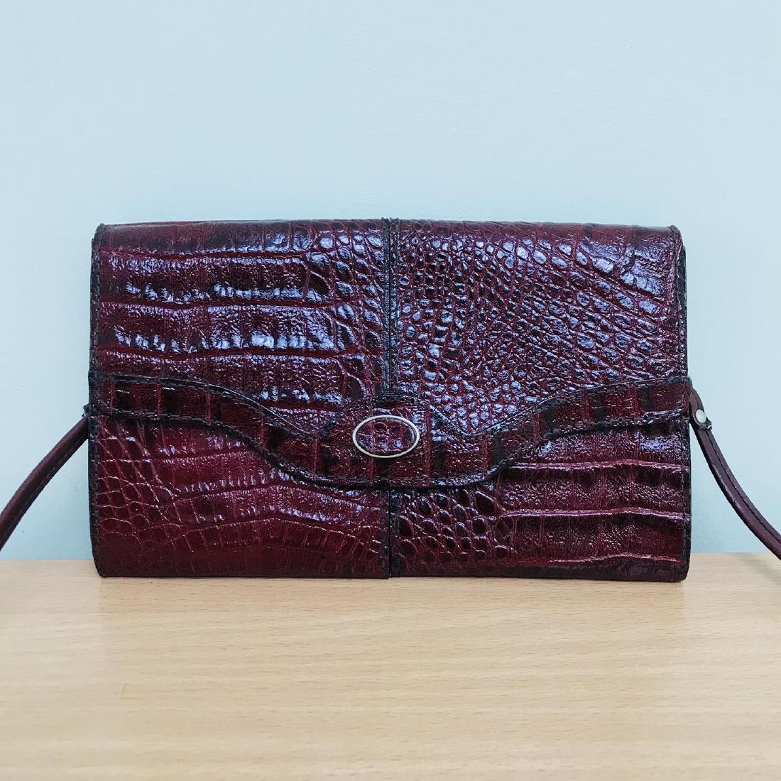 Vintage Crocodile Leather Clutch Bag (1 of 6)