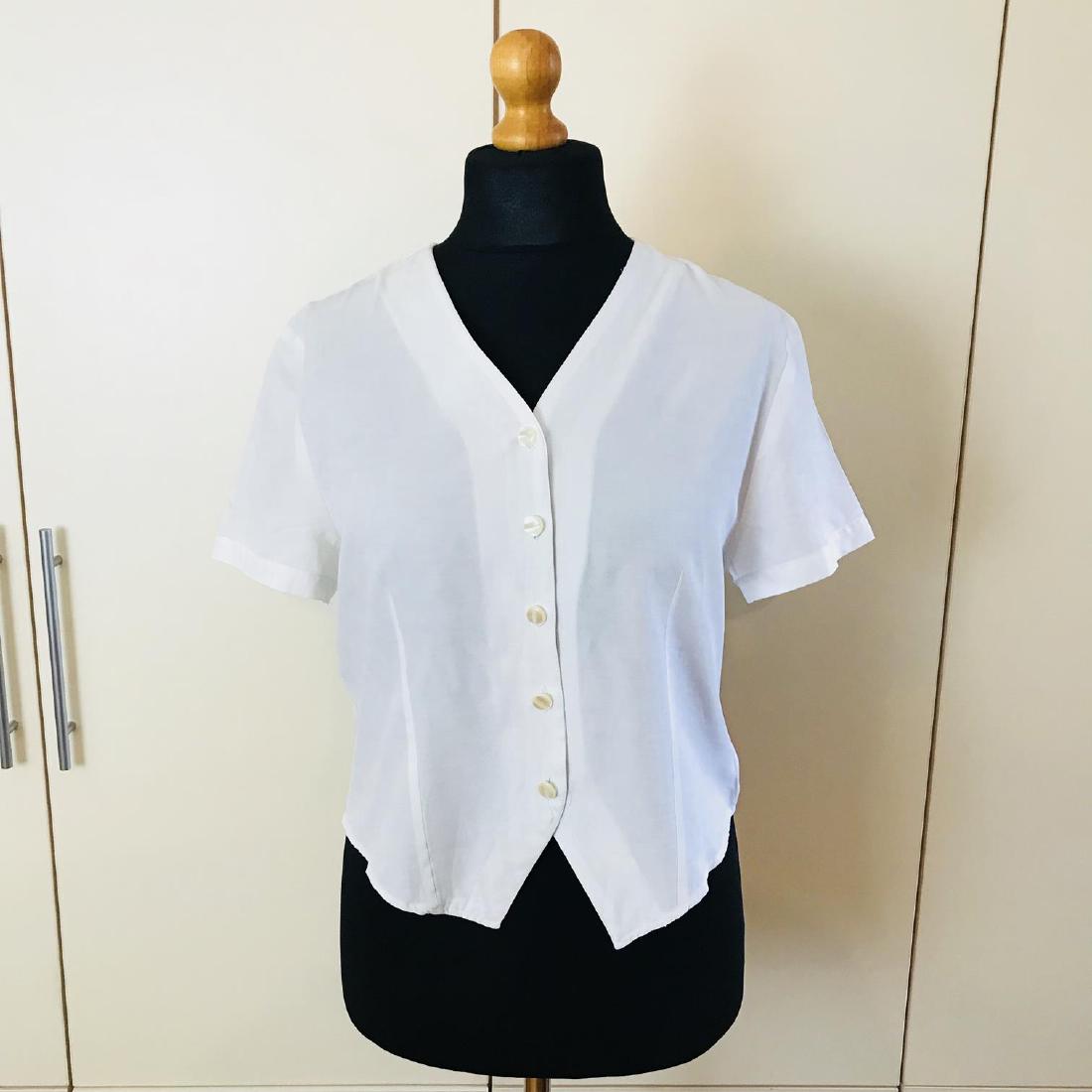 Vintage Women's White Summer Blouse Shirt Top Size EUR (1 of 4)