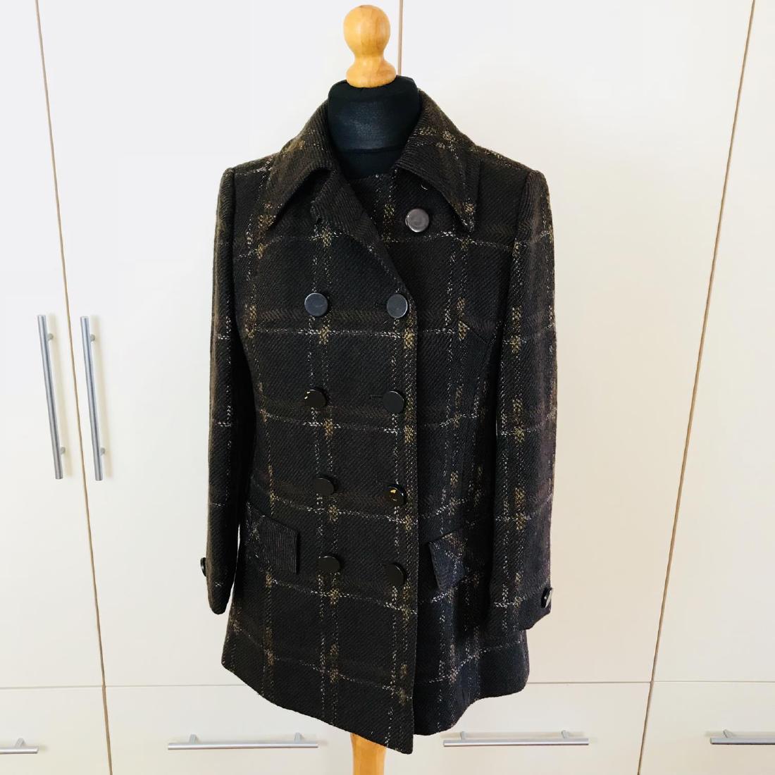 Vintage Women's Brown Wool Coat Size EUR 38 US 8 (1 of 6)