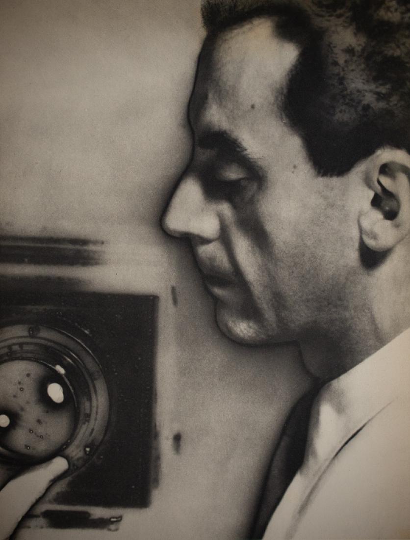 MAN RAY - Self Portrait: Artist: Ray, Man Title: Self Portrait Medium: Sheet Fed Gravure, 1934, France Dimensions: 8.5x11.25" Heat Wax Mounted on 14x18" Conservation board Man Ray, original name Emmanuel Radnitzky, was born o