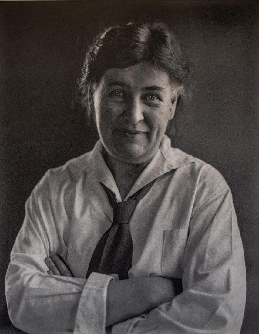 EDWARD STEICHEN - Willa Cather, New York, 1926: Artist: Steichen, Edward Title: Willa Cather, New York, 1926 Medium: Sheet Fed Gravure, 1963, Switzerland Dimensions: 8x9.9" Heat Wax Mounted on 12x16" Conservation Board Edward Steichen was born in L