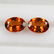 1.66 Ct Genuine Spessartite Garnet Matching Oval Pair