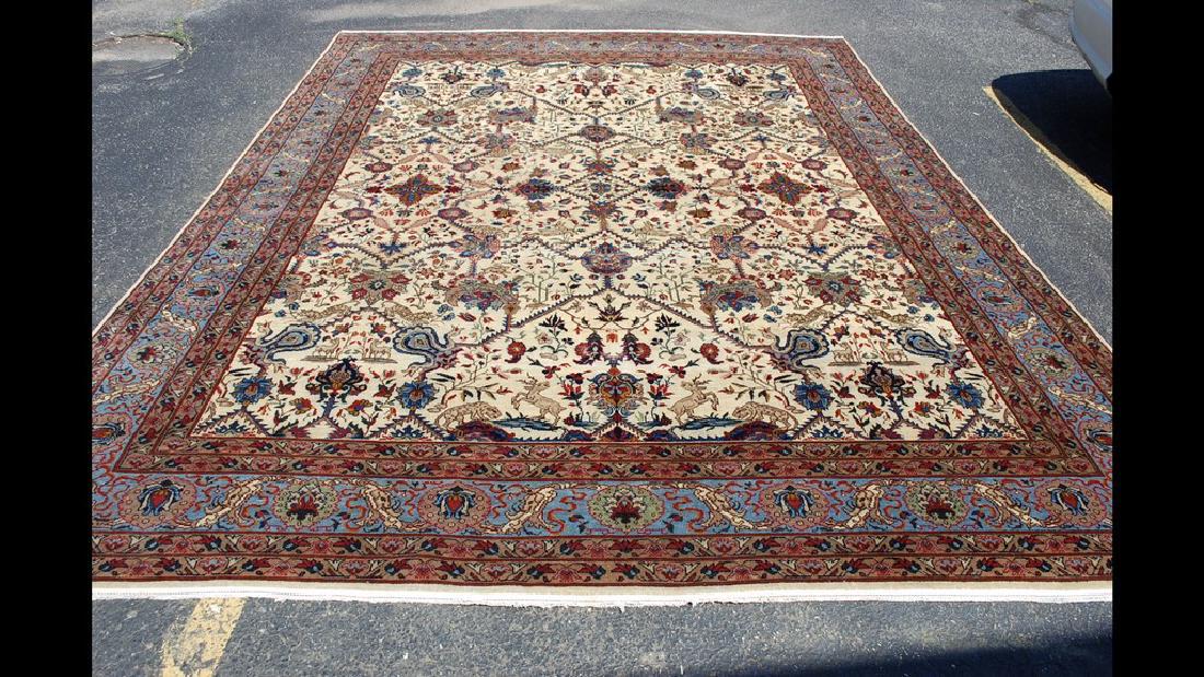 Antique Persian Tabriz Rug Carpet Hand Woven 9.6x13 (1 of 10)