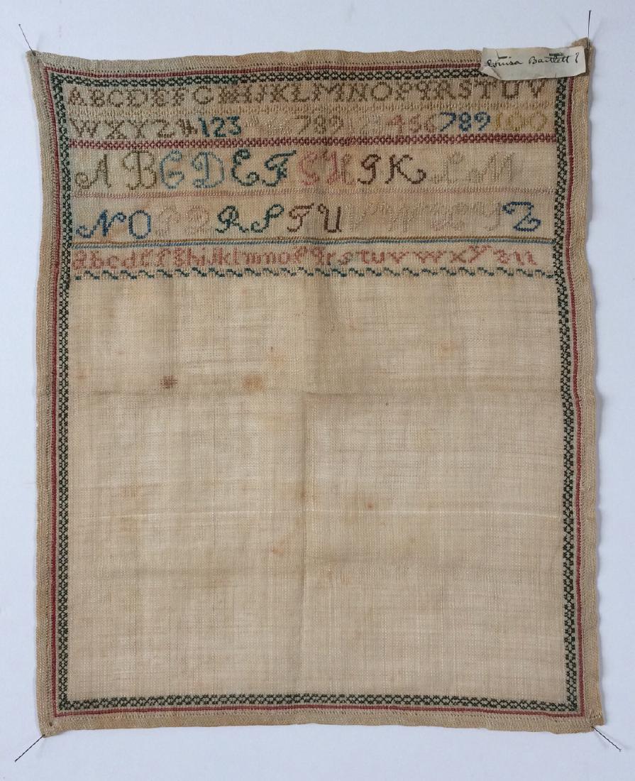 19th Century Linen ABC Sampler by Louisa Bartlett (1 of 3)