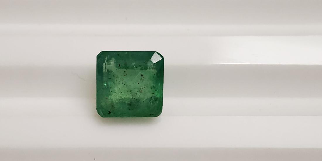 Natural Emerald Cut Green Colombian Square Emerald: Item: Natural Emerald Cut Green Colombian Square Emerald Gemstones: Emerald Carat Weights: 1.89 Size/Dimensions: 7 x 7 x 4 Number of Pieces: 1 Please note that this lot has a confidential reserve. Whe
