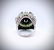 Sterling Silver Sz 7 Dragon Ring w Jade, CZ & Raw - 2