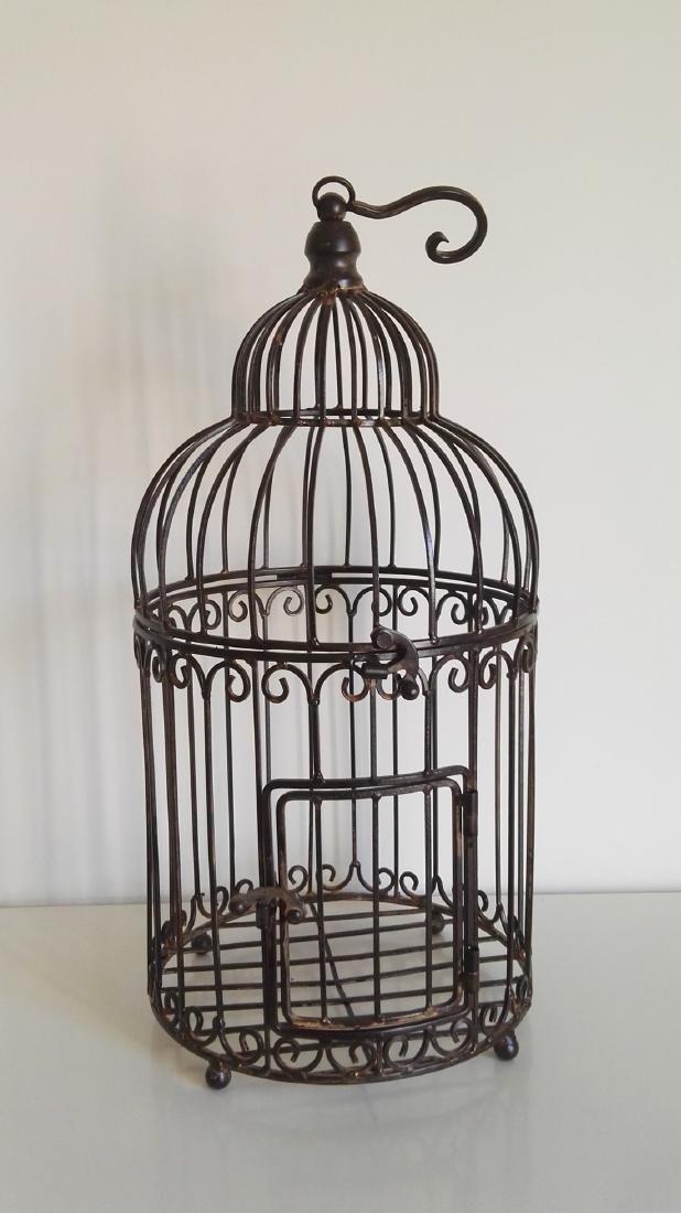 Vintage wrought iron cage