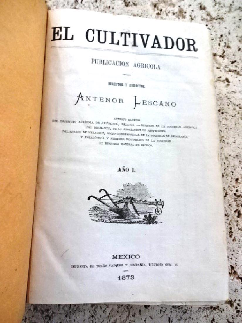 1873 El Cultivador. Publicacion Agricola (1 of 5)
