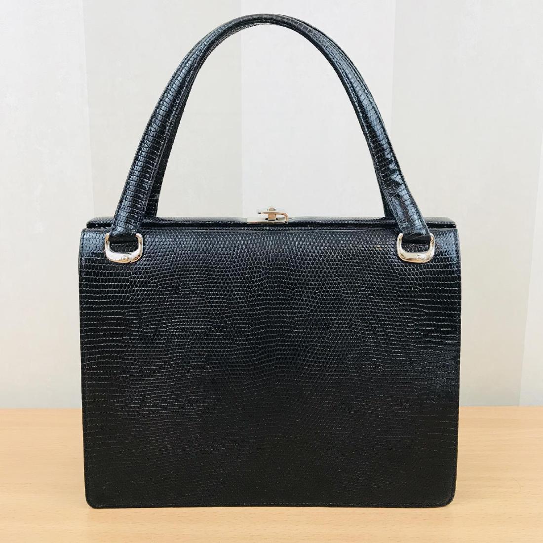 Vintage Handmade Genuine Python Leather Handbag (1 of 9)