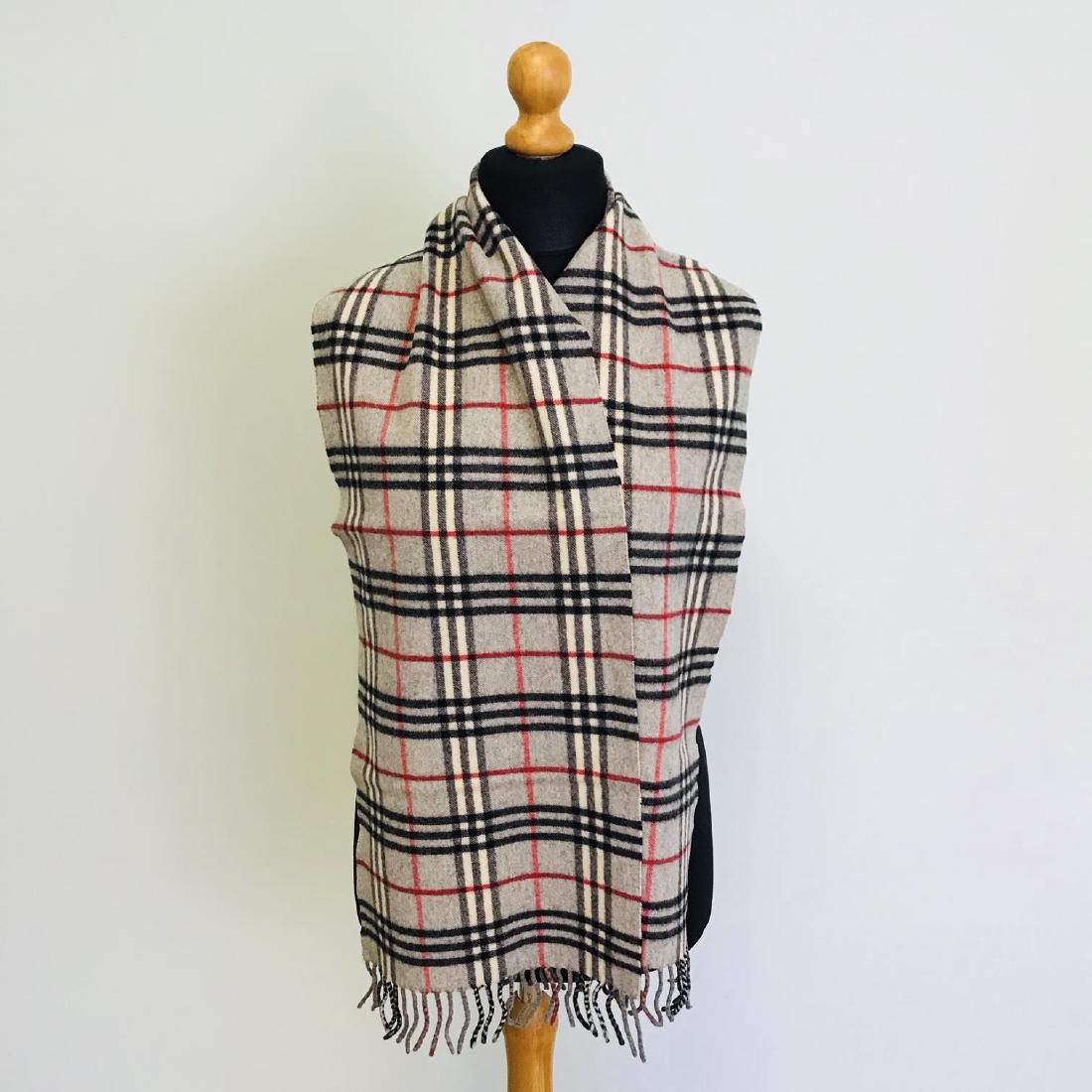 Vintage Burberry Lambswool Scarf (1 of 6)