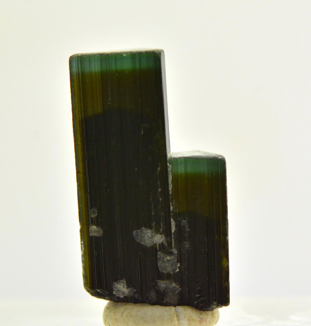 Green Cap Tourmaline: Title: Green Cap Tourmaline Origin: Stak Nala Mine, Pakistan Weight: 3 Gram Size/Dimensions: 21x12x7 mm Description: Specimen No Reserve: This lot starts at $1 and has no reserve as a courtesy so that