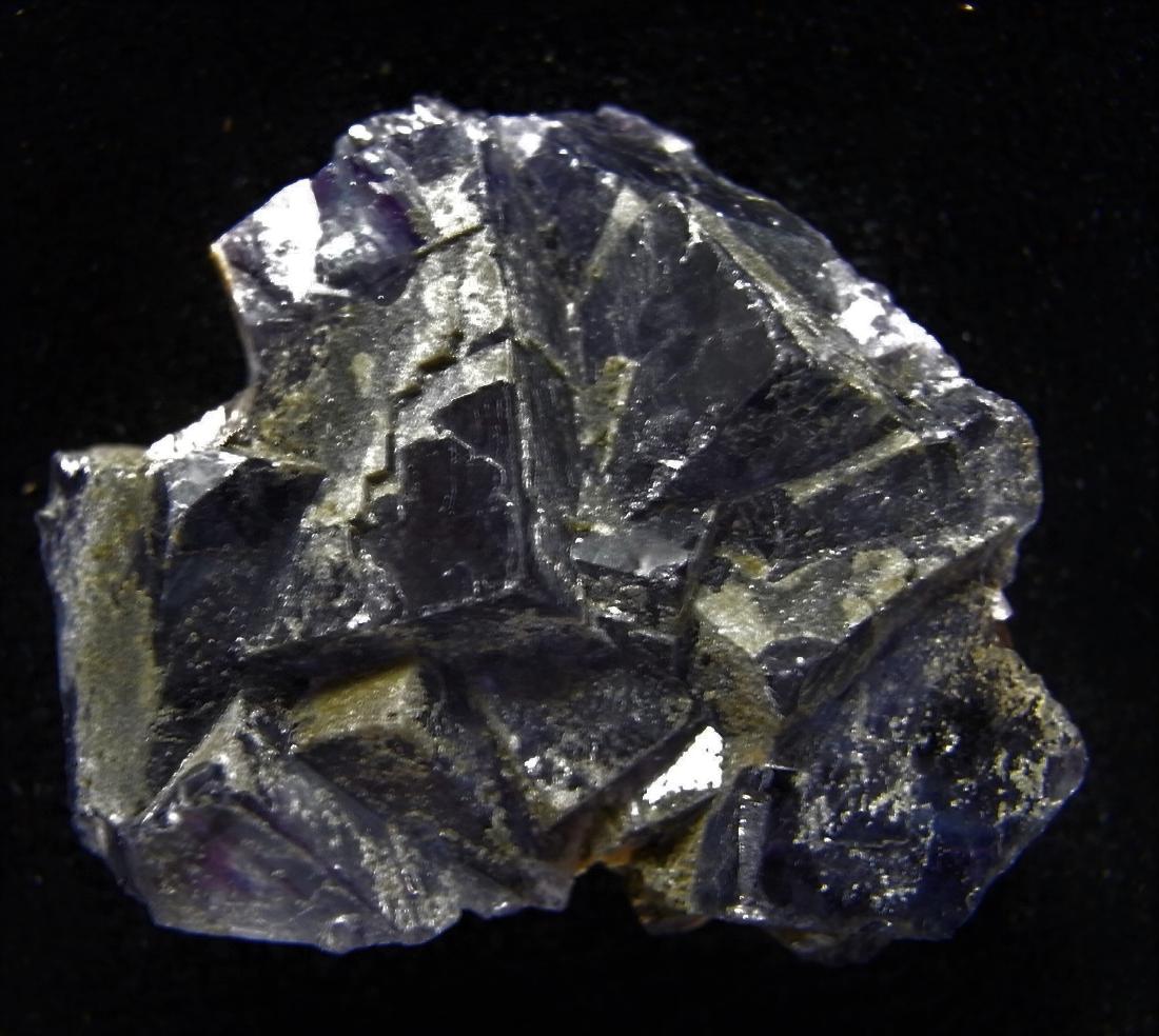 DARK PURPLE FLUORITE CRYSTAL CLUSTER (1 of 7)