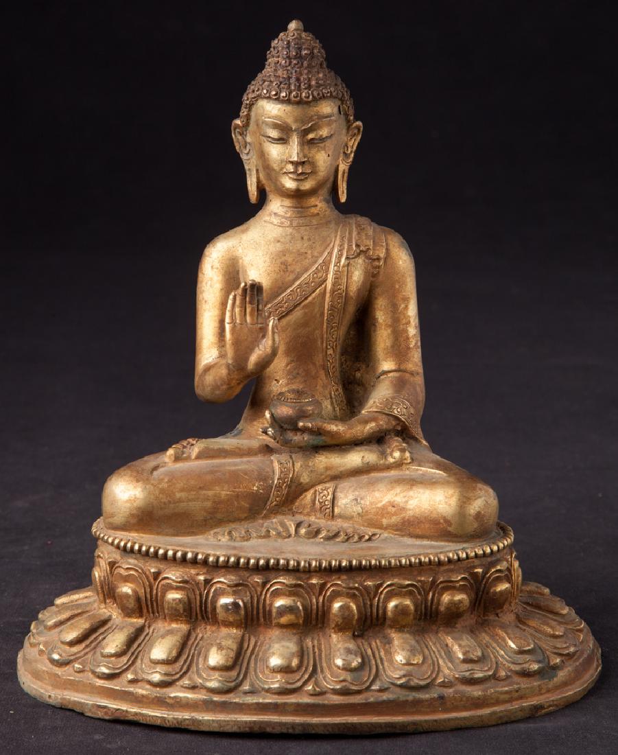 Old bronze Nepali Buddha statue (1 of 18)