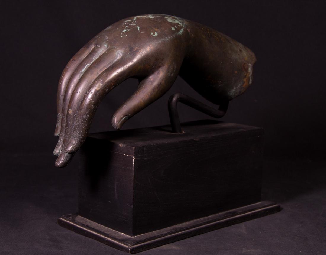 Old bronze Buddha hand (1 of 11)
