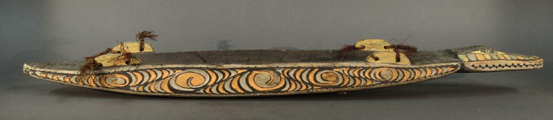 A Hand Carved Model Canoe Sepik (1 of 10)