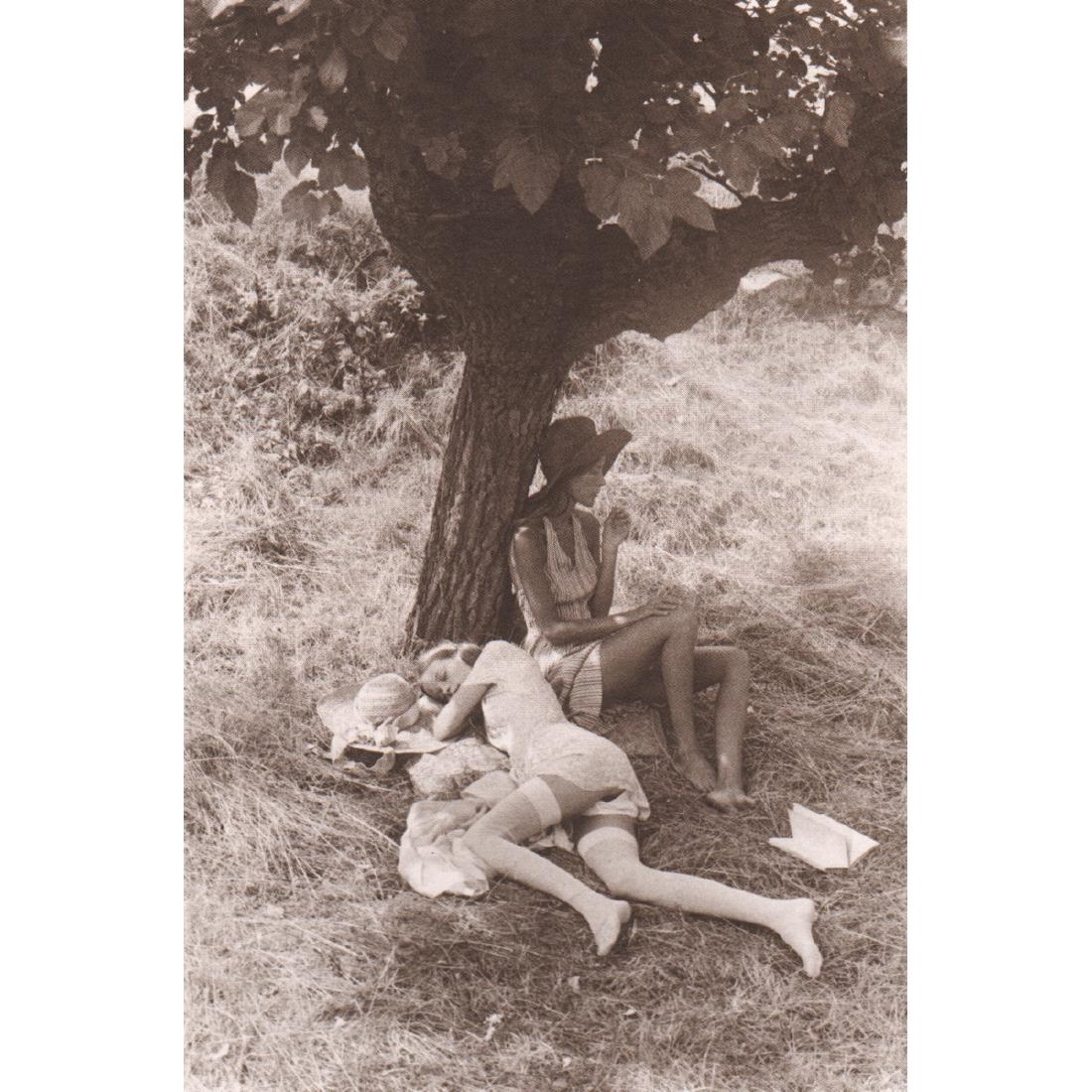 DAVID HAMILTON - Resting in the Shade: Artist: DAVID HAMILTON Print Title: Resting in the Shade Medium: Photo-Lithograph From a Limited Edition Folio (1140/2500) Printing Date: 1974 Printed in West Germany Image Size: approx. 3.5 x 5.5 inc