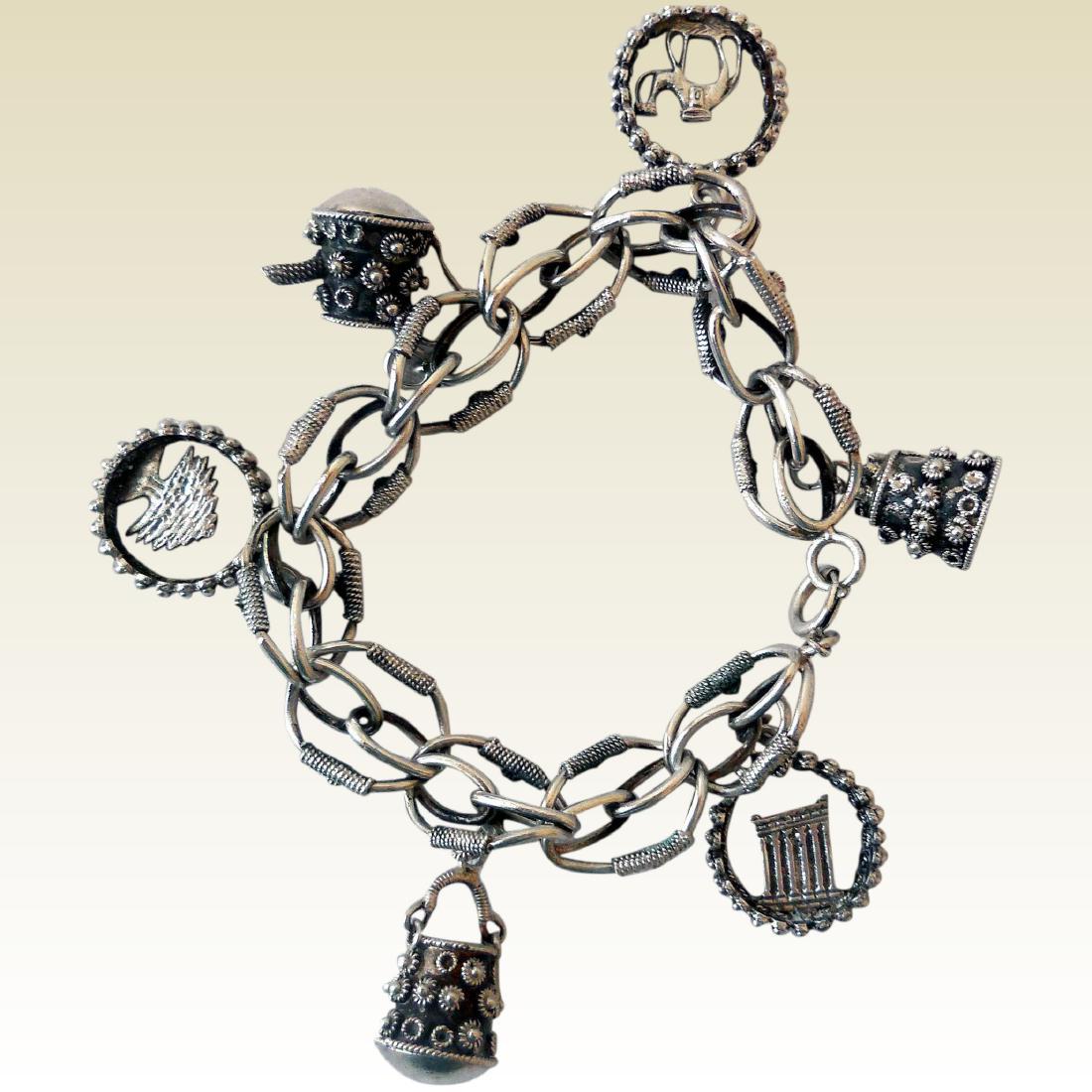 Sterling Silver Charm Bracelet (1 of 9)