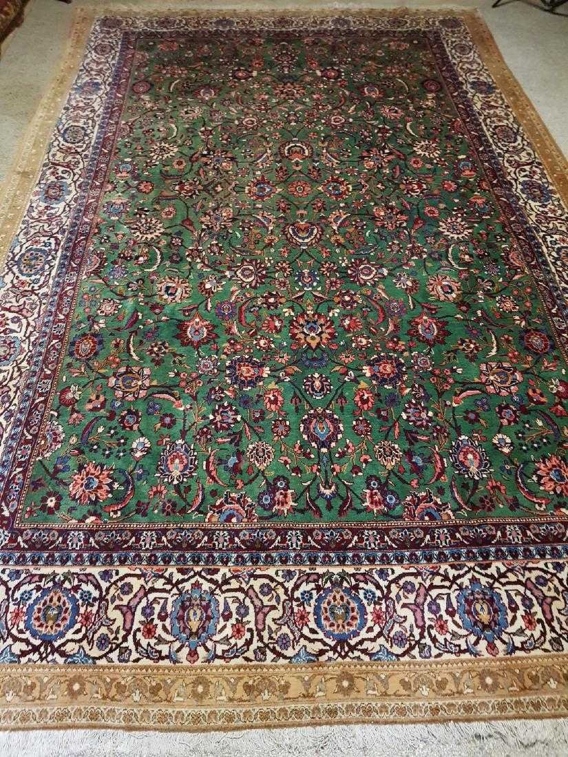 Persian Antique Kashan Rug 12x7.5: Title: Persian Antique Kashan Rug Origin (City & Country): Iran Size/ Format: 368 x 228 cm Material: wool Age: 1900 This carpet is knotted in central Persia. The carpet with a high quality usually hav
