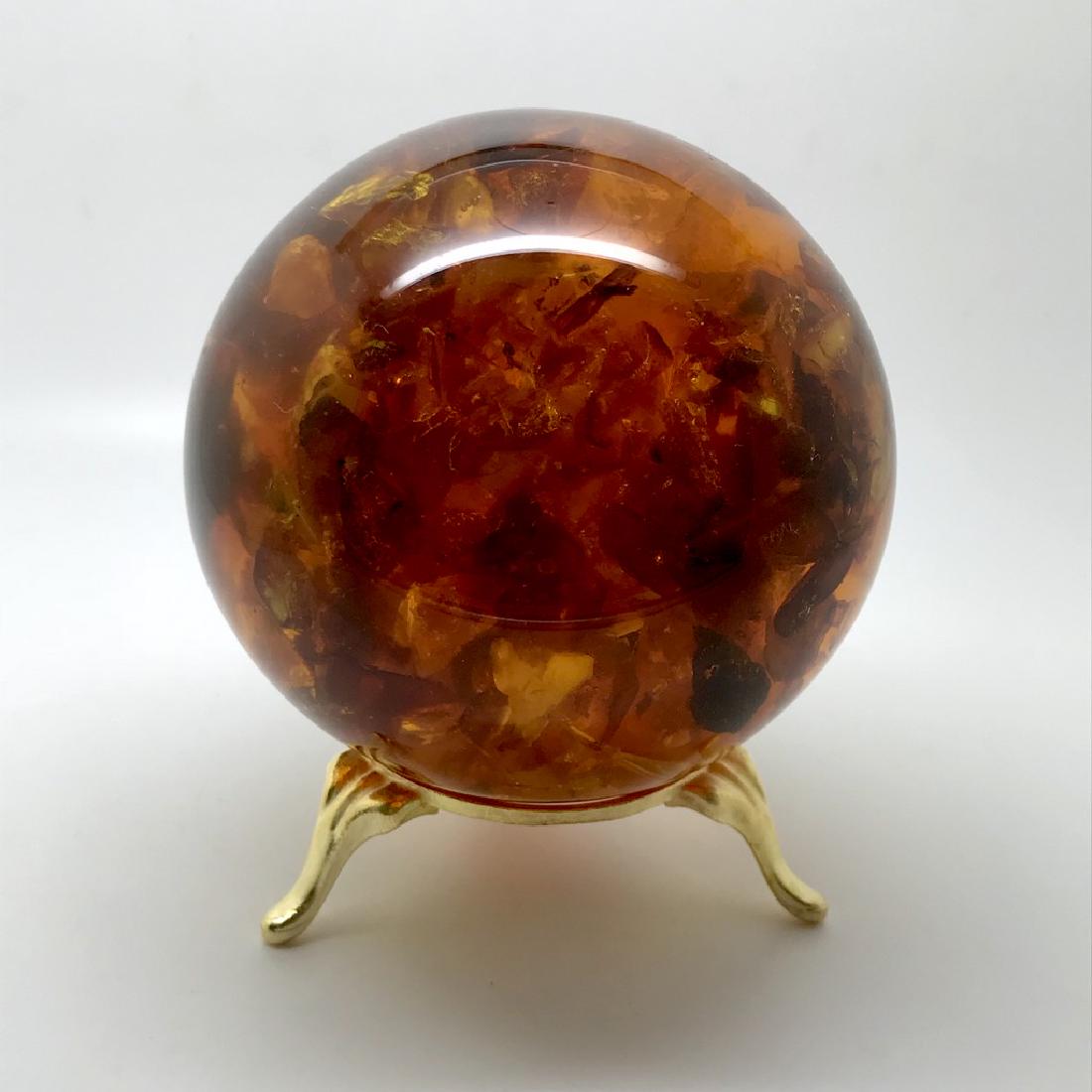 Spectacular Baltic amber ball sphere ø72mm 250 gr (1 of 6)