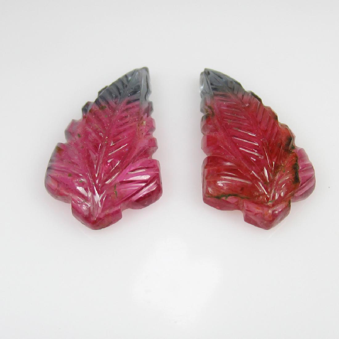 10.87 Ct Genuine Pink & Green Tourmaline Brilliant (1 of 2)