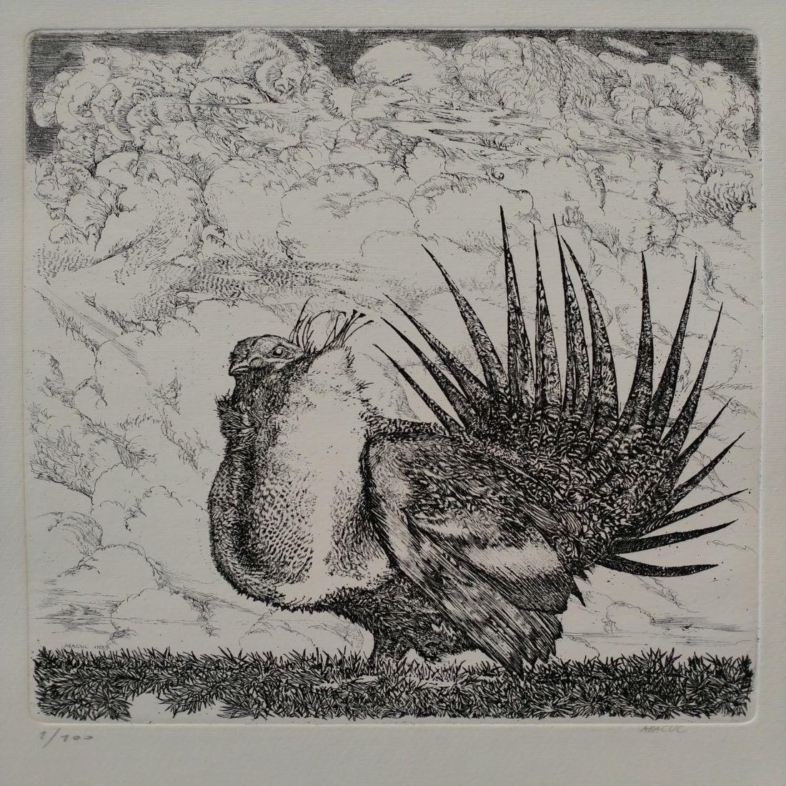 Abacuc Signed Etching: No Reserve! Abacuc' Silvano Gilardi (Turin, 1933) Etching on paper Signed lower right Sheet dimensions Cm 50 x 35 Image size 31.5 x 25 cm Numbered in the lower left corner Sample 2/100 Dry stamp of th