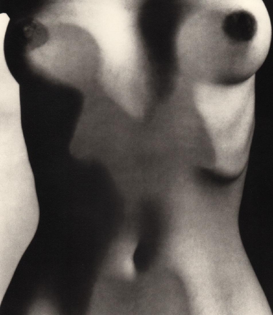 RUTH BERNHARD - Abstract Torso,1947: Artist: RUTH BERNHARD Print Title: Abstract Torso,1947 Medium: Duotone Photoengraving Printed in USA in 1986 Image Size approx: 8.5 x 6” Ruth Bernhard (1905 – 2006), was a legendary San Francisco