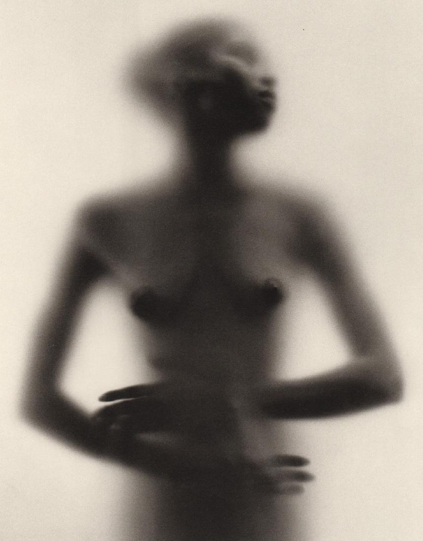 RUTH BERNHARD - Veiled,1974: Artist: RUTH BERNHARD Print Title: Veiled,1974 Medium: Duotone Photoengraving Printed in USA in 1986 Image Size approx: 8 x 6.5” Ruth Bernhard (1905 – 2006), was a legendary San Francisco photogra