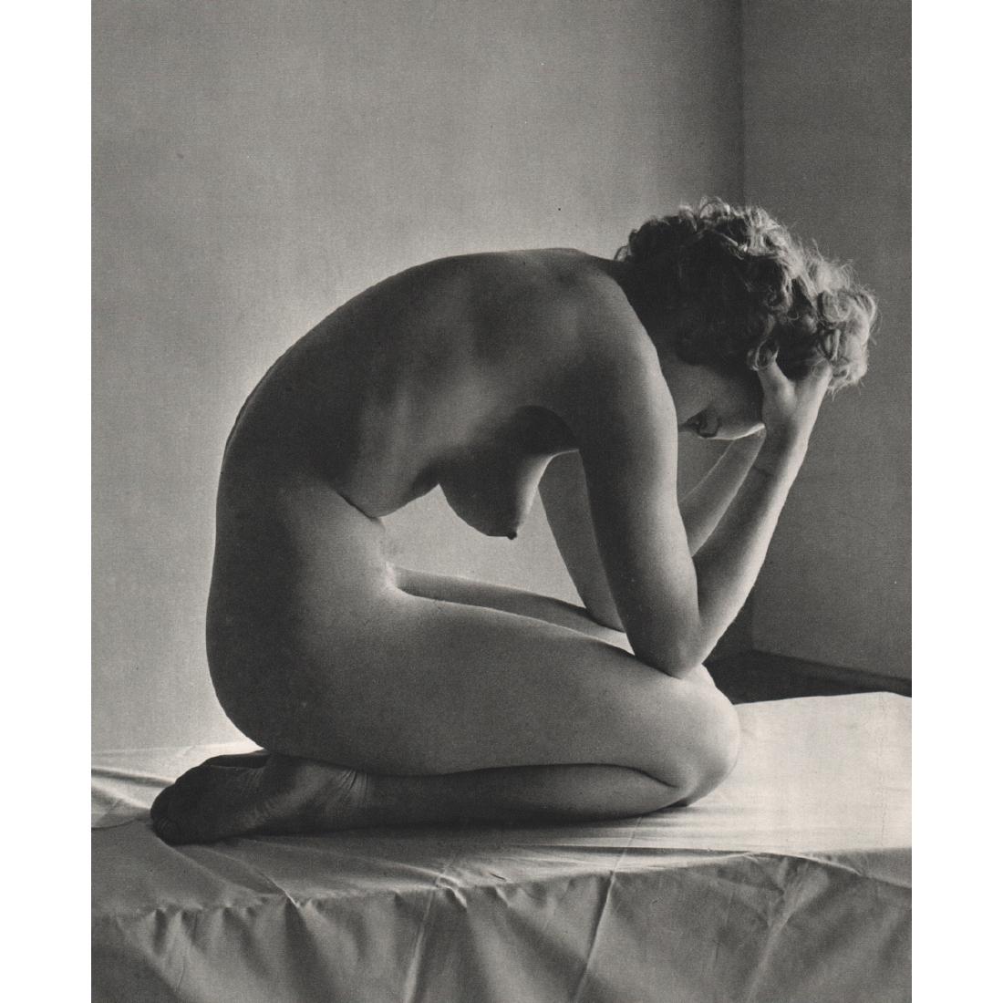 ANDRE DE DIENES - Nude: Artist: ANDRE DE DIENES Print Title: Nude Medium: Sheet-fed Gravure Printing Date: 1950s Printed in France Image size approx. 9 x 11.5 inches Andre De Dienes (1913-1985) was a Hungarian photographer,