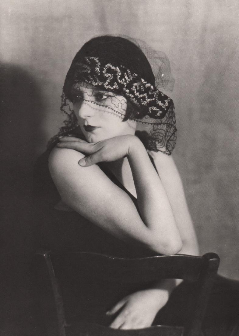 MAN RAY - Kiki de Montparnasse, 1930: Artist: MAN RAY Print Title: Kiki de Montparnasse, 1930 Medium: PhotoLitho Printed 1981 in Japan Image size (inches) approx. 9 x 7” Man Ray was an American visual artist who spent most of his career