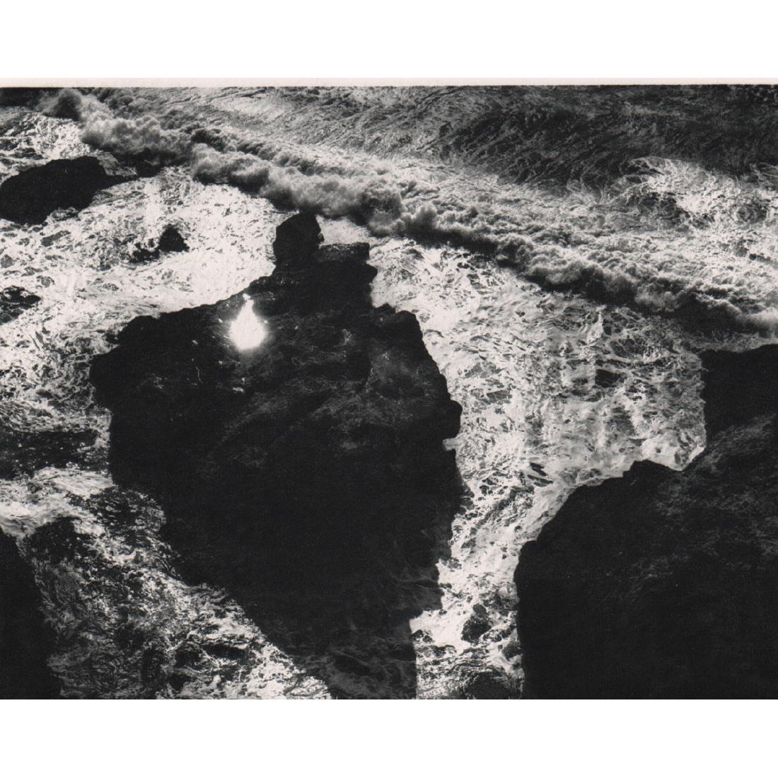 MINOR WHITE - Rock Pool: Artist: MINOR WHITE Print Title: Rock Pool Medium: Sheet-fed Gravure Printing Date: 1950's Printed in the USA Image Size approx: 6 X 5 inches Minor Martin White (1908-1976) was an American photographe
