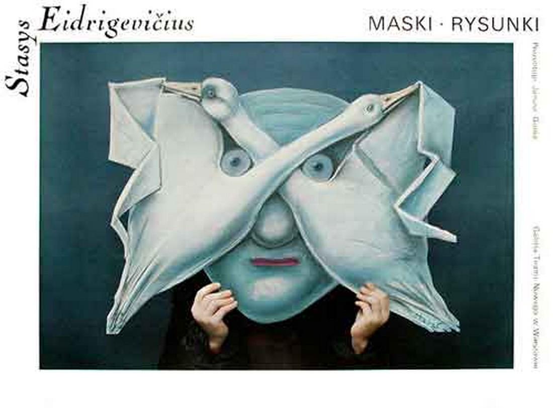 Stasys Eidrigevicius Maski-Rysunki Poster (1 of 1)