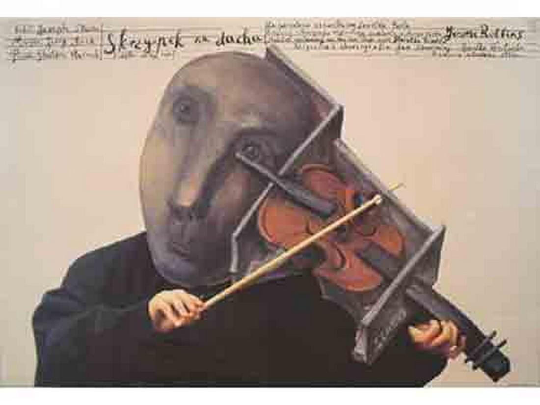 Stasys Eidrigevicius Fiddler on the roof Poster (1 of 1)