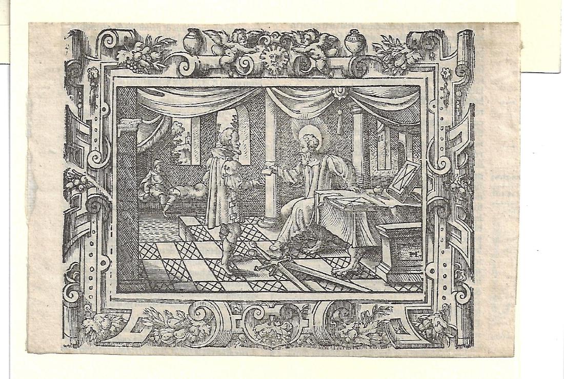 1571 Fine Engraving of Virgil Solis (1 of 1)