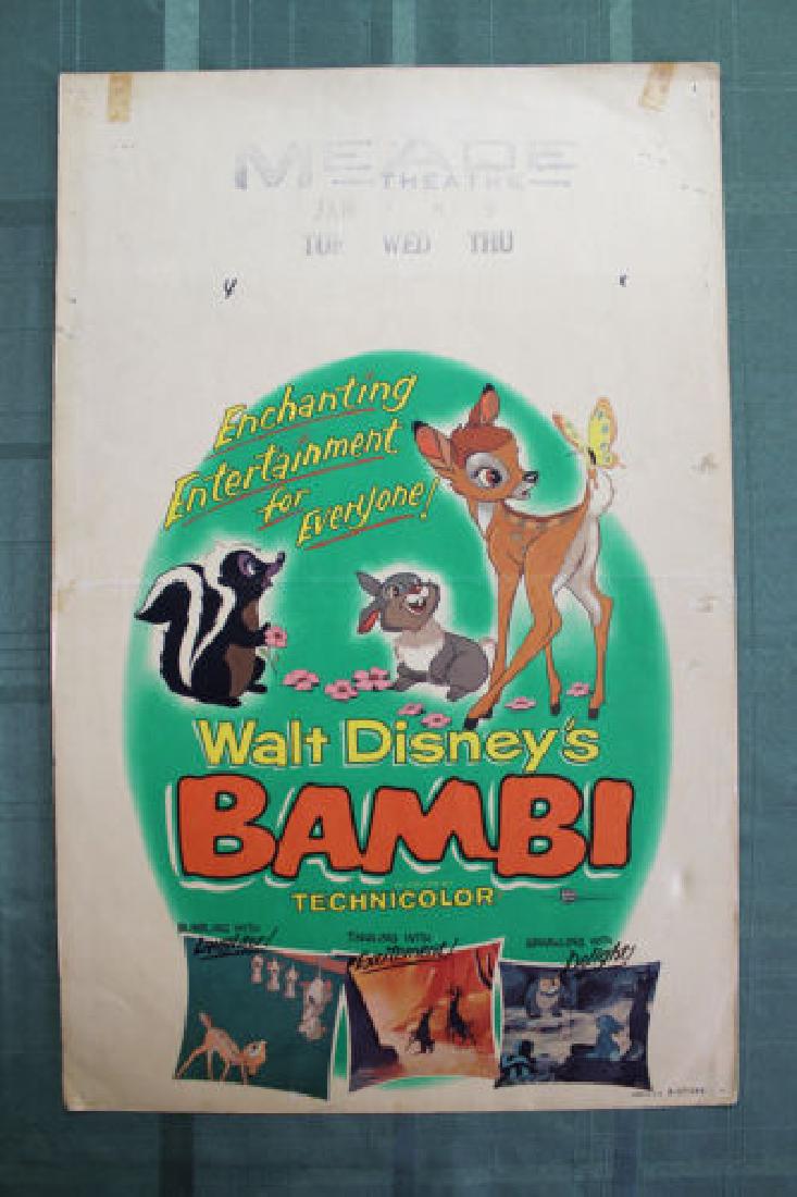 Bambi (USA, 1942) US Window Card: Bambi (USA, 1942) US Window Card Bambi (USA, 1942) US Window Card Bambi (USA, 1942) US Window Card The story of a young deer growing up in the forest. Directors: James Algar, Samuel Armstrong (as Sam 
