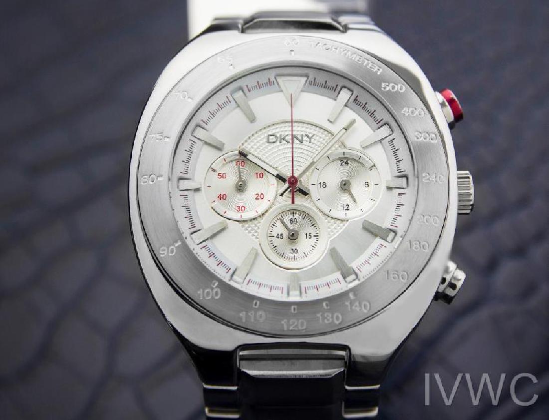 DKNY Large Mens 44mm Chronograph Quartz Watch NY1361: This DKNY Watch is verified 100% Authentic. Has Been Restored and Timed, It has been verified authentic by a master watchmaker It works precisely and is ready to be worn and enjoyed. Satisfaction guar