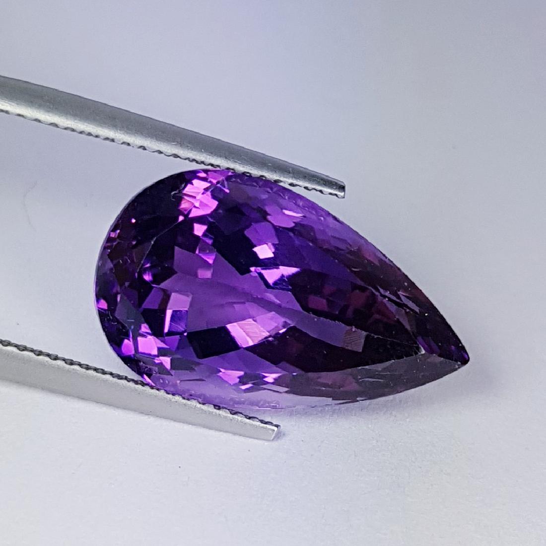 Awesome Pear Natural Amethyst - 15.02 ct (1 of 4)