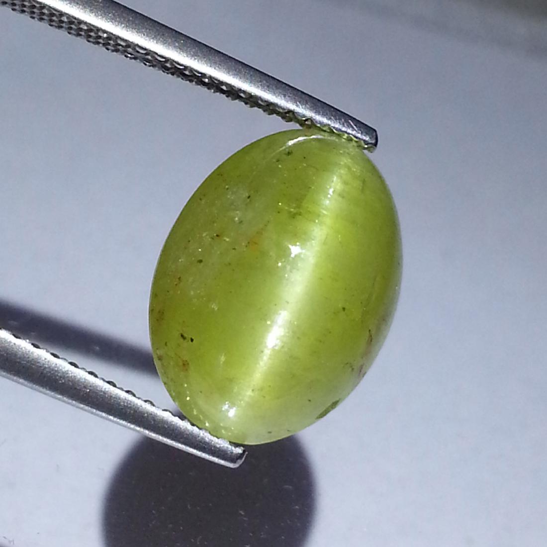 Excellent Natural Apatite cat's Eye - 10.33 ct: No Reserve! Item: Excellent Natural Apatite cat's Eye - 10.33 ct Color/Clarity: Semi -Transparent Loose gemstone Carat Weight: 10.33 Size (mm): 13.48 x 10.10 x 9.00 Oval - Jharkhand No Reserve: This l