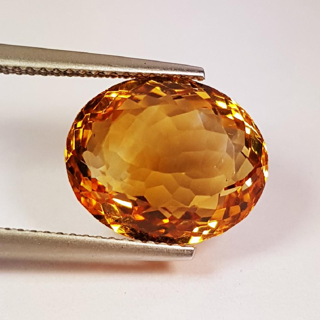 Collective Oval Cut Natural Citrine - 8.10 ct: No Reserve! Item: Collective Oval Cut Natural Citrine - 8.10 ct Color/Clarity: IF - VVS Loose gemstone Carat Weight: 8.1 Size (mm): 13.60 x 11.39 x 7.81 Oval - Madeira No Reserve: This lot starts at $