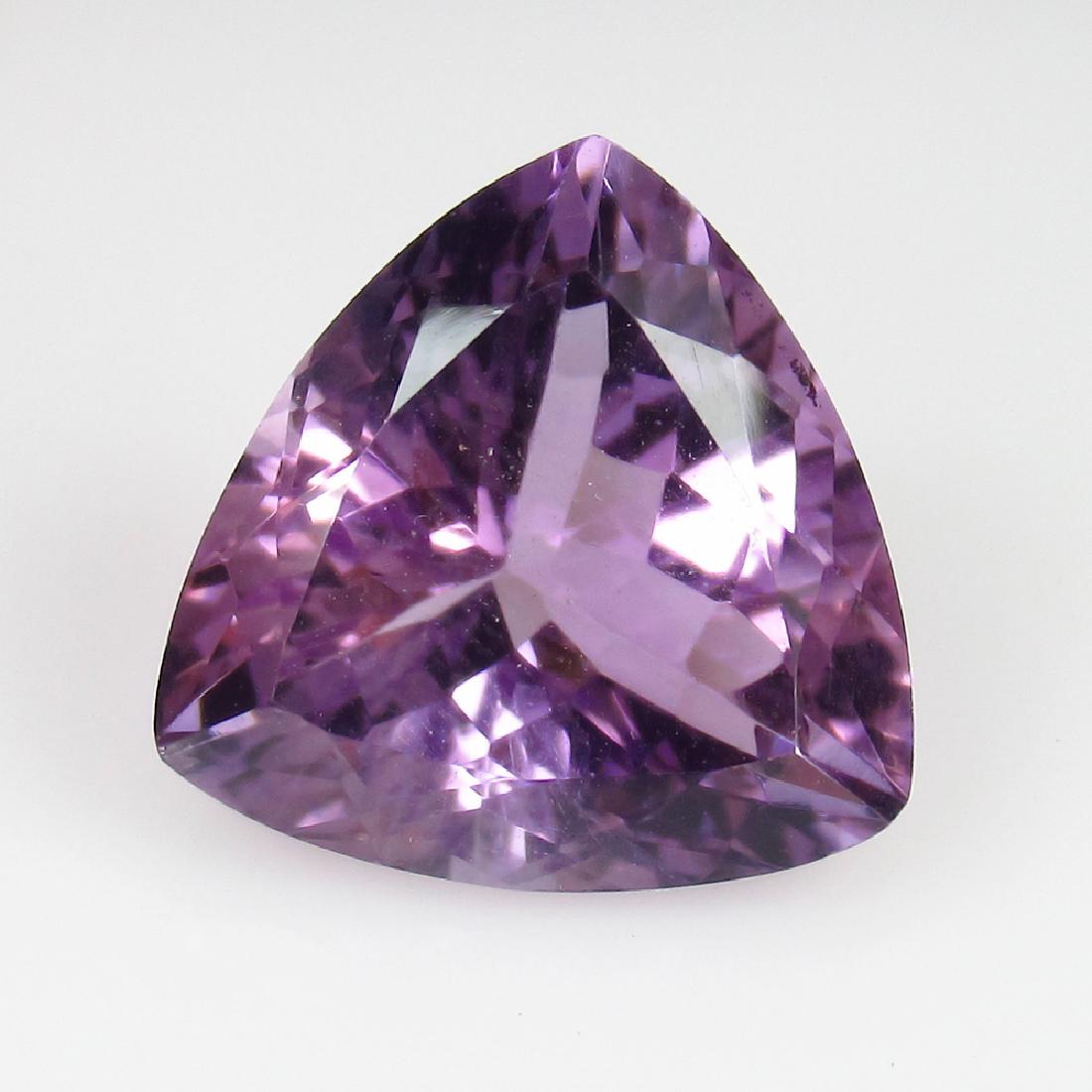6.35 Ct Genuine Purple Amethyst Rare 13X13 mm Trillion (1 of 2)