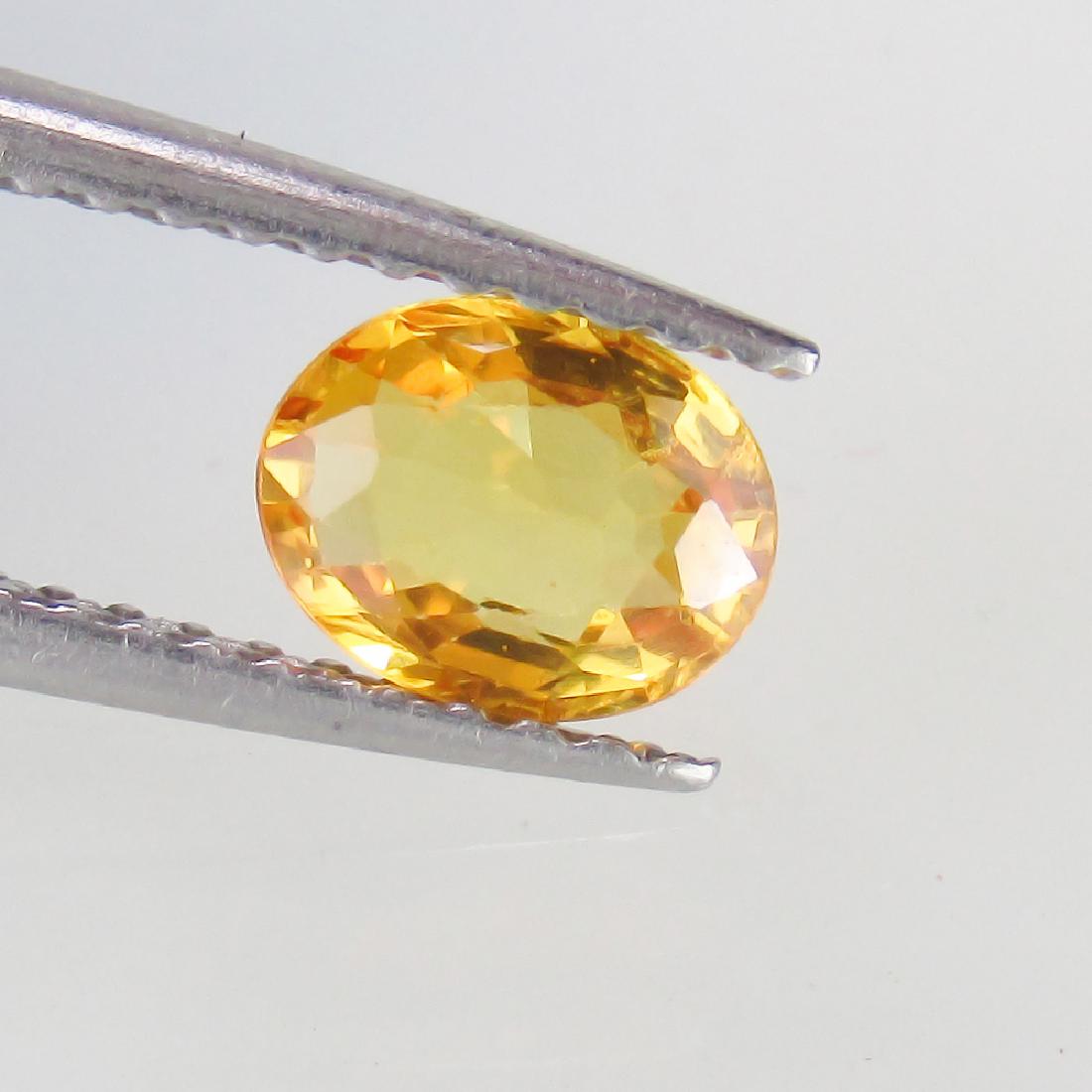 0.69 Ctw Natural Orange Sapphire Oval cut (1 of 2)