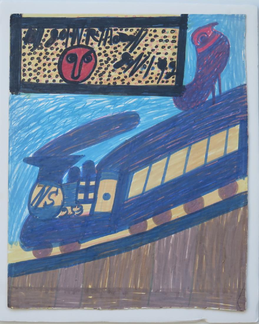 John R. Mason Train Drawing (1 of 2)