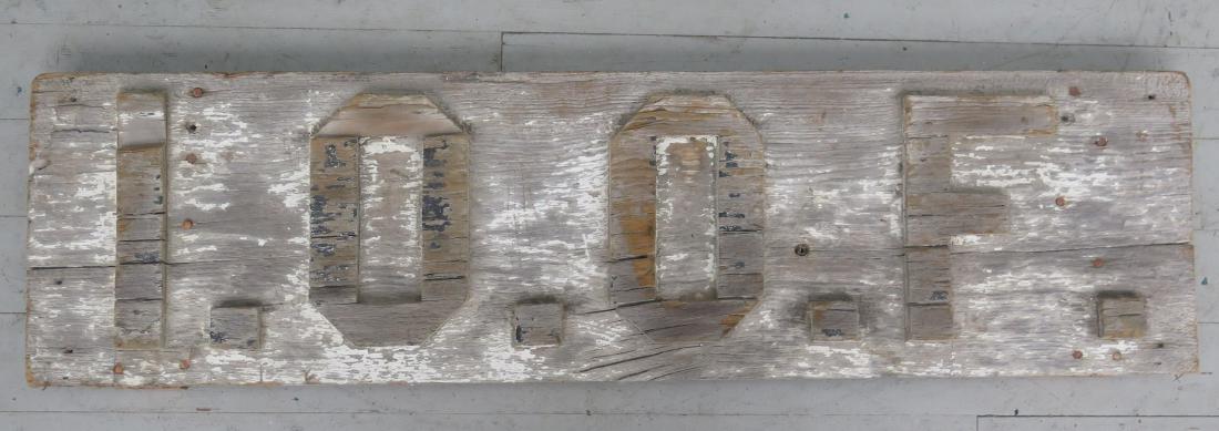 Odd Fellows Lodge Wood Sign (1 of 3)