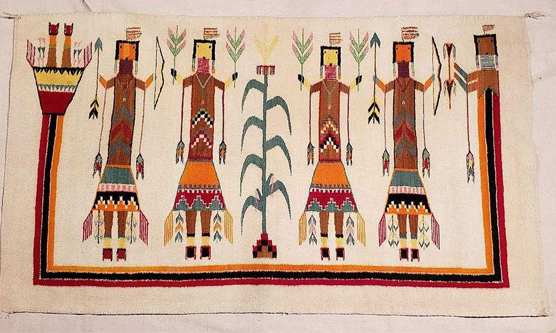 Outstanding Navajo Yei Rug Ca 1930's (1 of 8)