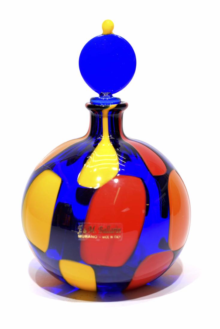 Angelo Ballarin - Murano glass Pezzato Bottle signed (1 of 5)