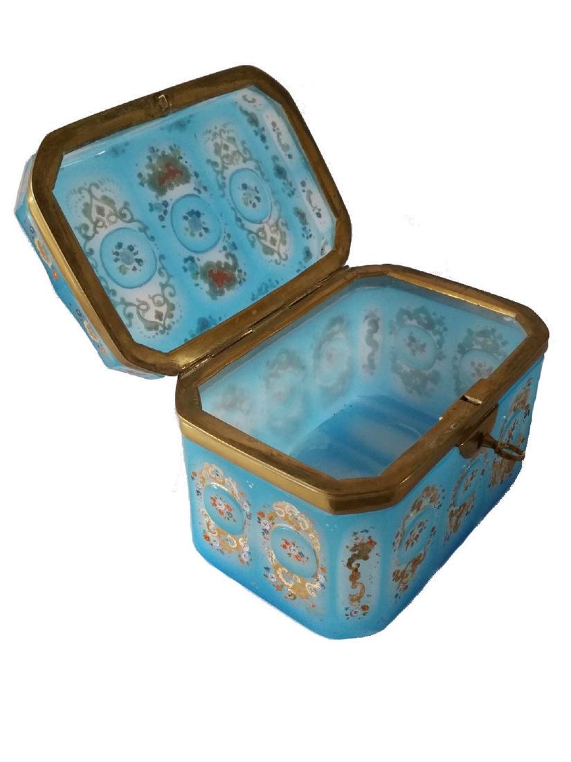 Antique Opaline Barfatan Casket - Alabaster Glass (1 of 16)