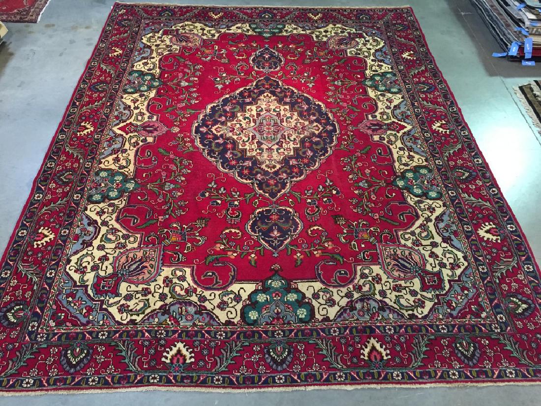 Antique Persian Tabriz Rug 9.7x13.5 (1 of 10)